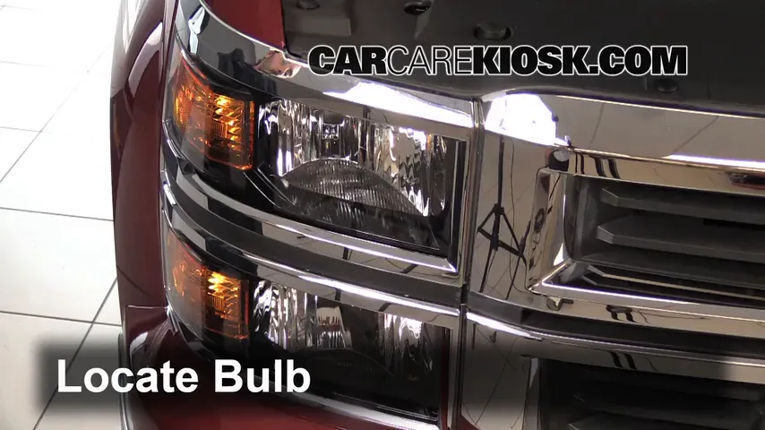 2014 Chevrolet Silverado 1500 LT 5.3L V8 FlexFuel Crew Cab Pickup Lights Highbeam (replace bulb)